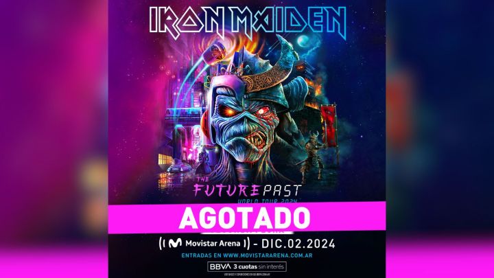 Increíble: Iron Maiden agotó el Movistar Arena en una hora