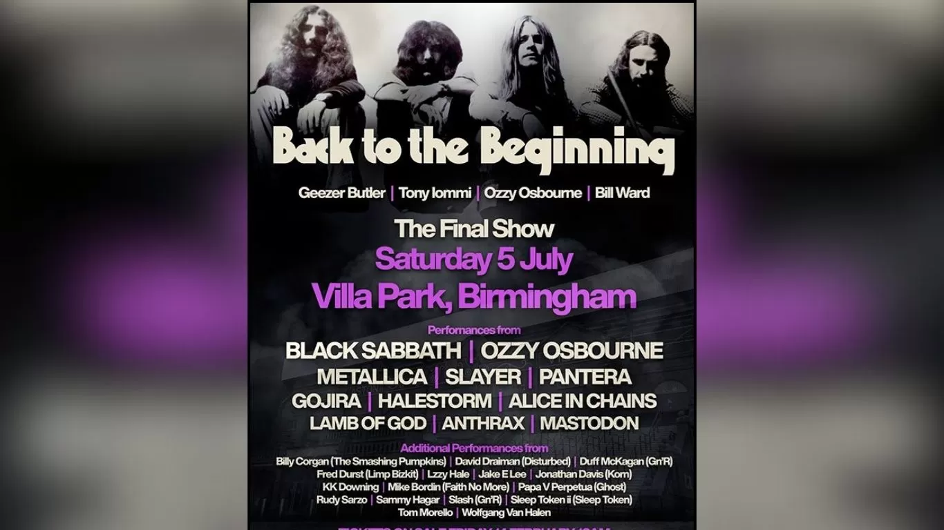 line up back to the black sabbath