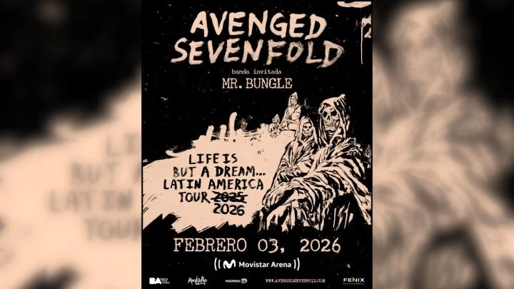 Avenged Sevenfold reprogramó su show para febrero de 2026