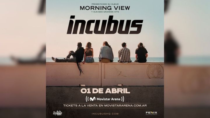 Incubus en Argentina. ¡La venta general ya está disponible!