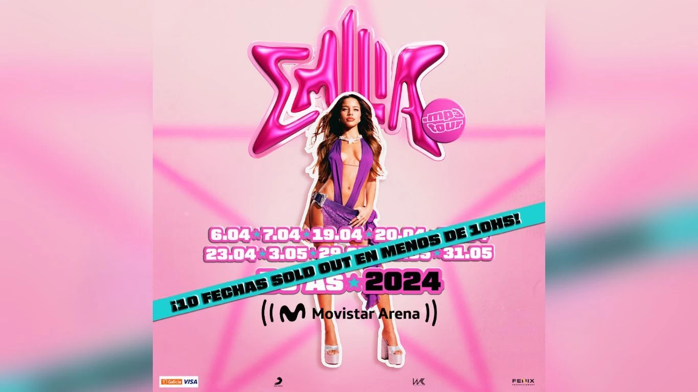 EMILIA BATE RÉCORDS CON 10 MOVISTAR ARENA SOLD OUT