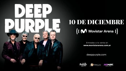 Deep Purple vuelve a la Argentina: arrancó la venta de entradas