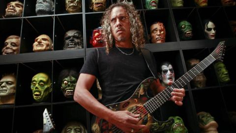 Kirk Hammett y su colección de objetos de películas de terror
