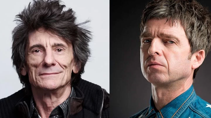 Noel Gallagher y Ronnie Wood juntos