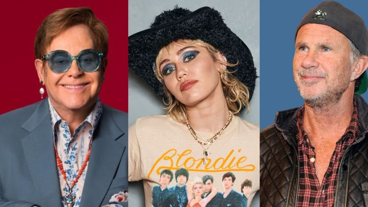 Elton John y Chad Smith se suman a Miley Cyrus