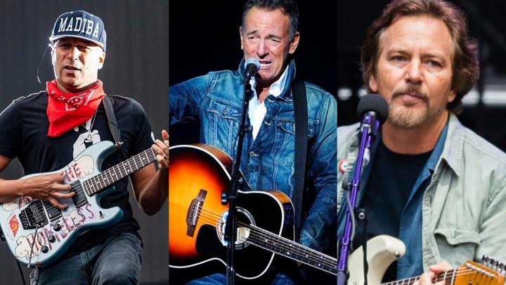 Springsteen, Vedder y Morello tocan una de AC/DC