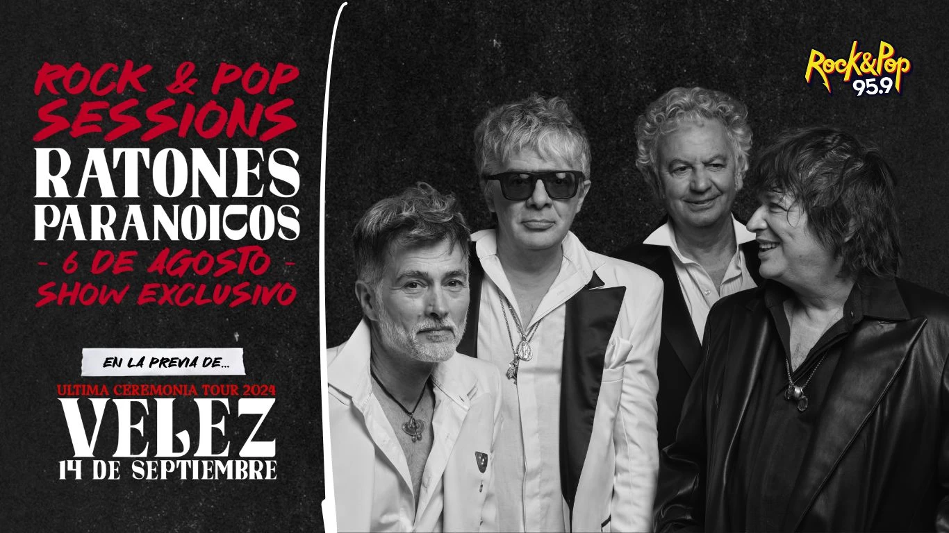 Los Ratones Paranoicos inauguran las Rock & Pop Sessions con un show  exclusivo - FM Rock & Pop 95.9