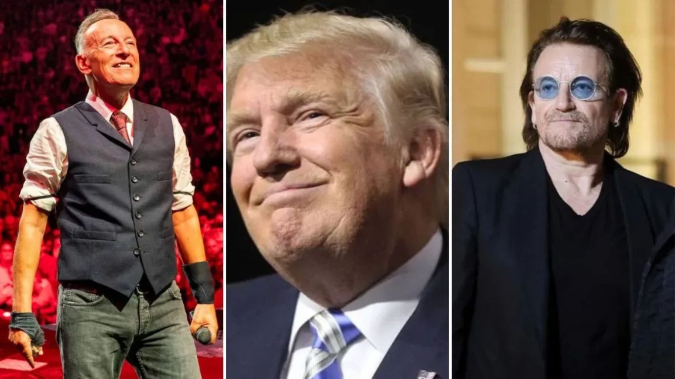 Donald Trump contra Bono (U2) y Bruce Springsteen