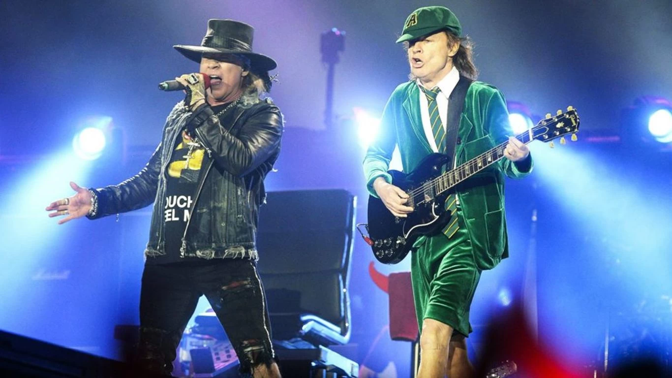 Angus Young y Axl Rose no compusieron música juntos