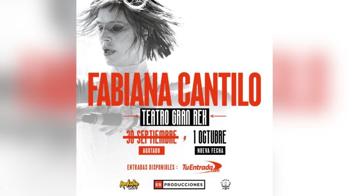 ¡ÉXITO ABSOLUTO! Por entradas agotadas, Fabiana Cantilo agrega otro Gran Rex