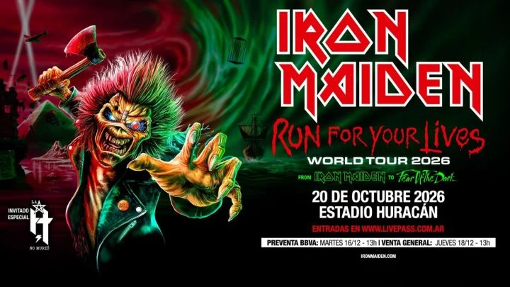 Iron Maiden celebra sus 50 a&ntilde;os y vuelve a la Argentina