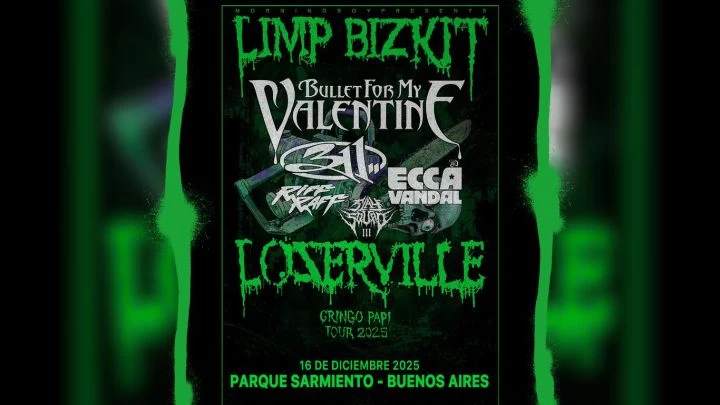 Bullet For My Valentine se suma al Loserville Tour en Argentina