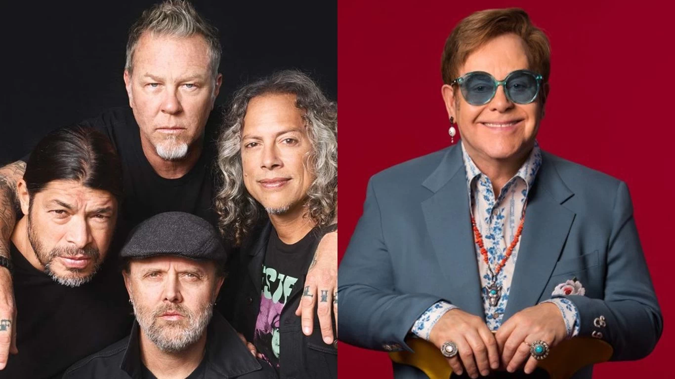 Elton John y Metallica, juntos