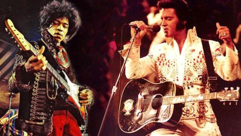 El  sorprendente dibujo que Jimi Hendrix hizo de Elvis