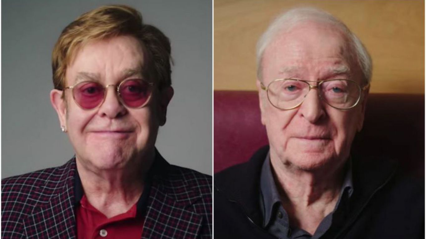 Elton John y Michael Caine contra el COVID