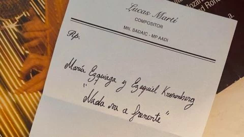 Mar&iacute;a Ezquiaga y Ezequiel Kronenberg vuelven a grabar juntos