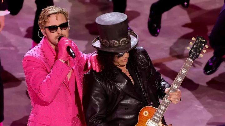 Slash y Ryan Gosling la rompieron en los Premios Oscar