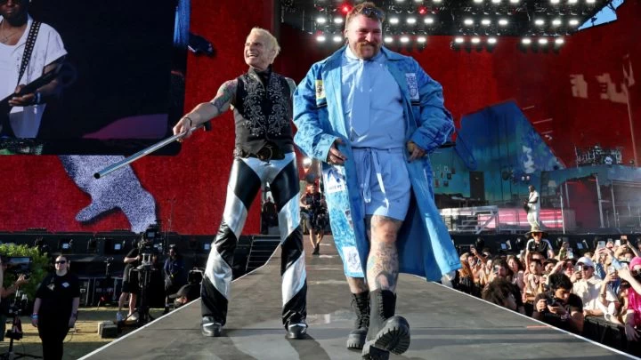 David Lee Roth volvi&oacute; al ruedo: toc&oacute; "Jump" en Coachella junto a Teddy Swims