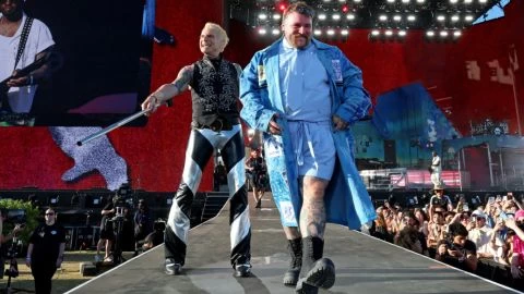 David Lee Roth volvió al ruedo: tocó "Jump" en Coachella junto a Teddy Swims
