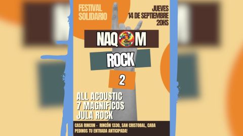 Música + solidaridad: cuenta regresiva para el NAQOM Rock 2
