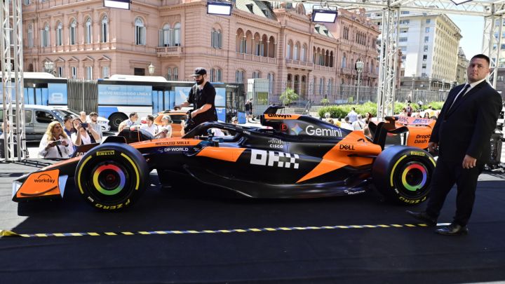 El McLaren campeón de la Fórmula 1 ya está en Argentina y podés verlo