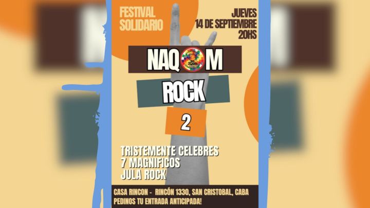 Música + solidaridad: ¡Se viene el NAQOM Rock 2!