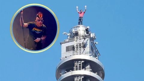 ¿Qué banda escuchó el hombre que subió el rascacielos en Taipei?